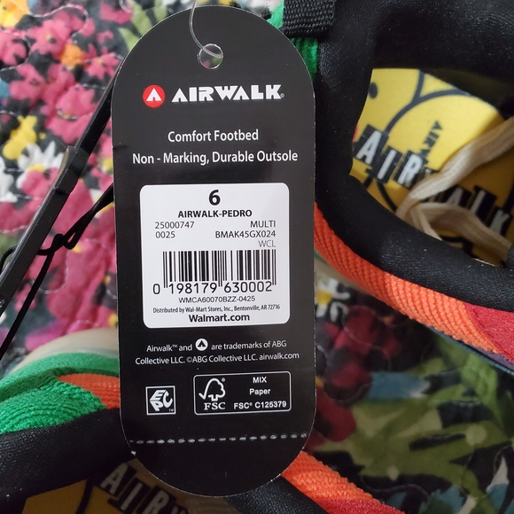 colorful big boy's size 6 sneakers by airwalk. nwt - Picture 7 of 11
